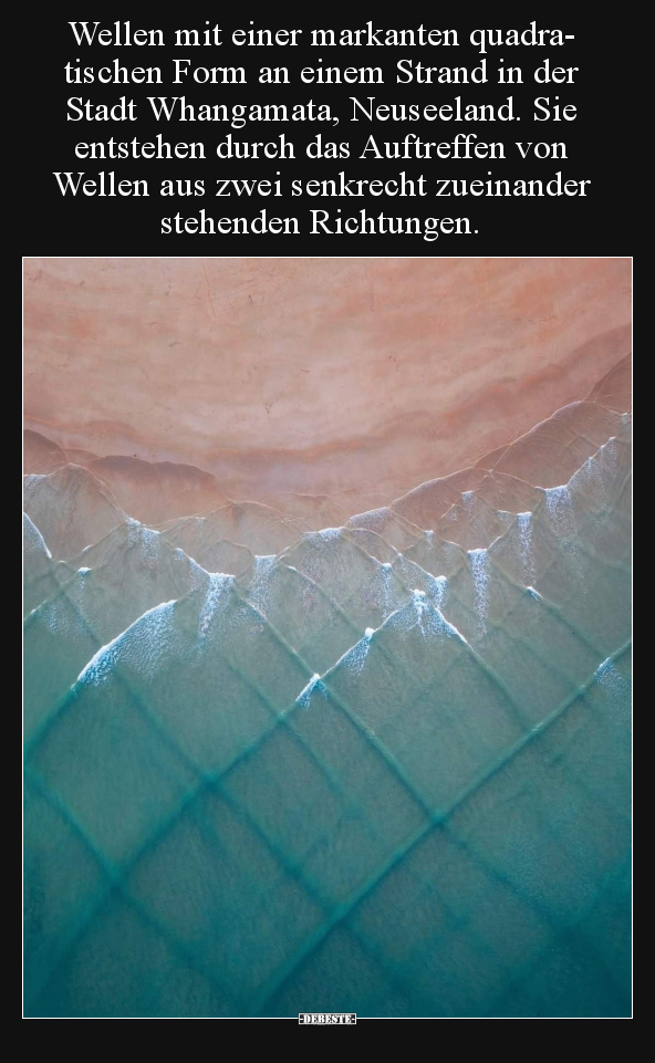 Wellen mit einer markanten quadratischen Form an einem.. - Lustige Bilder | DEBESTE.de
