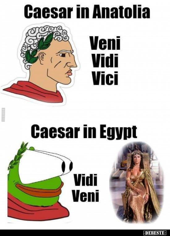 Caesar in Anatolia / Caesar in Egypt.. - Lustige Bilder | DEBESTE.de