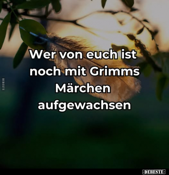 Wer von euch ist noch mit Grimms Märchen aufgewachsen.. - Lustige Bilder | DEBESTE.de