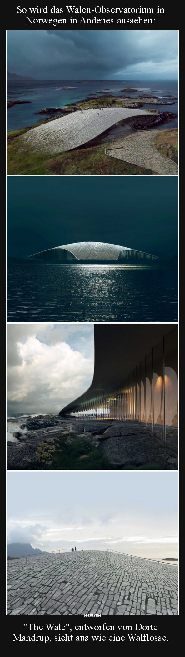 So wird das Walen-Observatorium in Norwegen in Andenes..