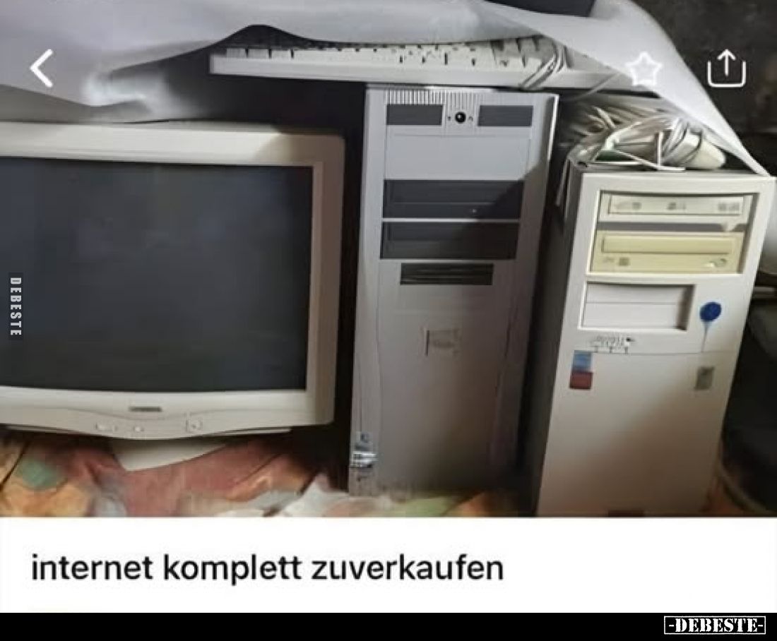 Internet komplett zu verkaufen.