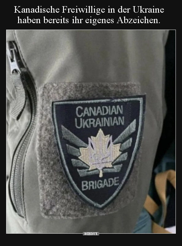 Kanadische Freiwillige in der Ukraine haben bereits ihr.. - Lustige Bilder | DEBESTE.de
