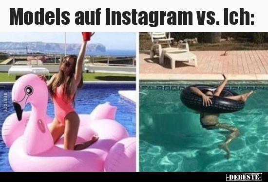 Models auf Instagram vs. Ich.. - Lustige Bilder | DEBESTE.de
