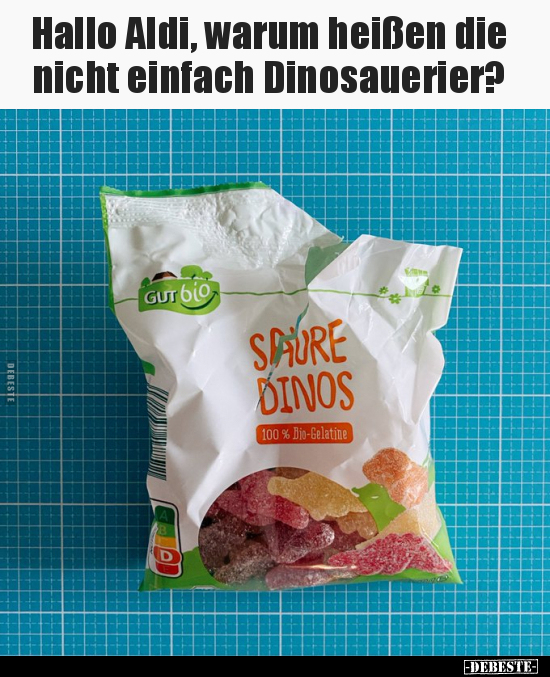 Hallo Aldi, warum heißen die nicht einfach Dinosauerier?.. - Lustige Bilder | DEBESTE.de