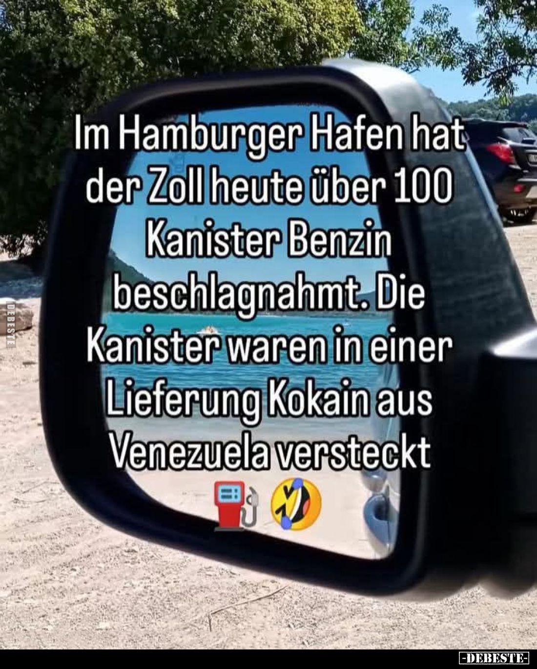 Im Hamburger Hafen hat der Zoll heute über 100 Kanister Benzin beschlagnahmt. Die Kanister waren in einer Lieferung Kokain au...