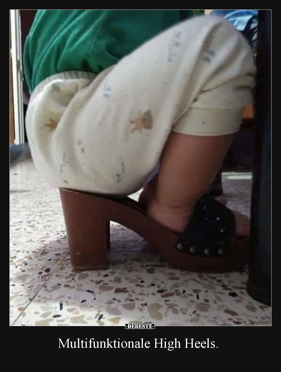 Multifunktionale High Heels.