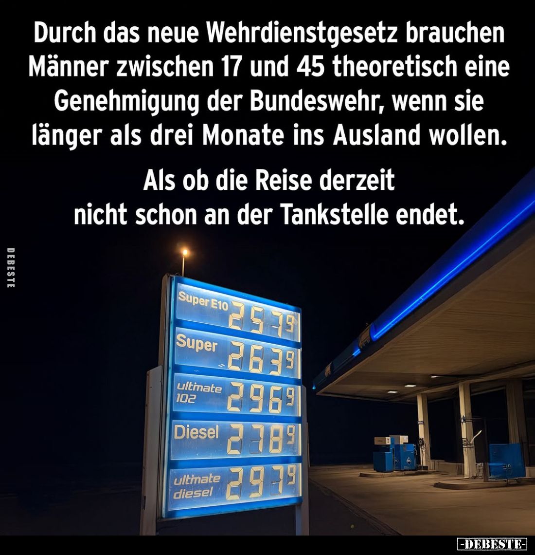 Durch das neue Wehrdienstgesetz brauchen Männer zwischen 17.. - Lustige Bilder | DEBESTE.de
