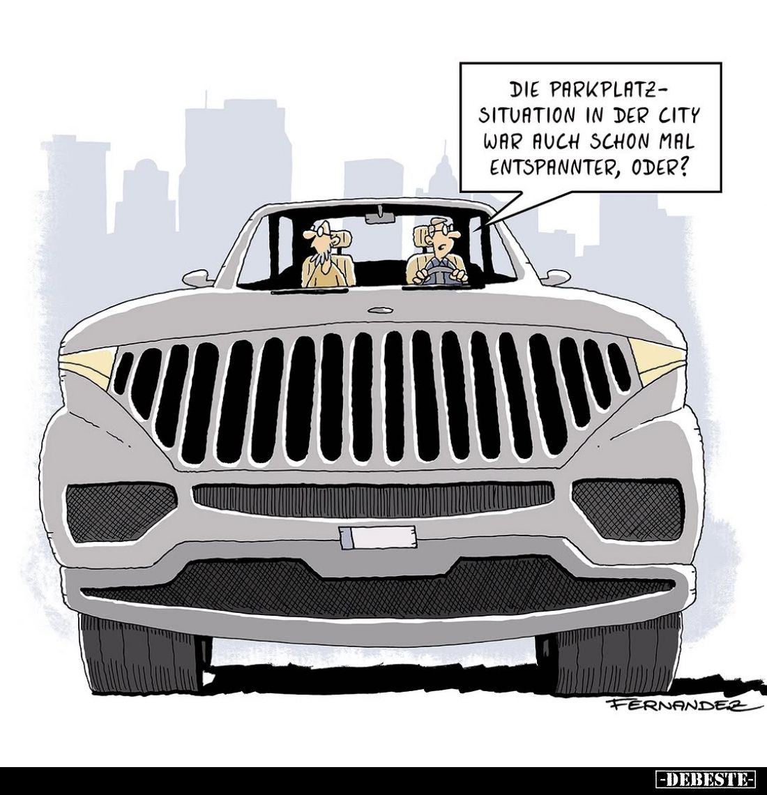 Die Parkplatzsituation in der City war auch schon mal entspannter, oder?