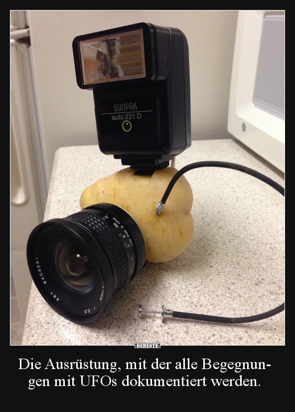 Die Ausrüstung, mit der alle Begegnungen mit UFOs..