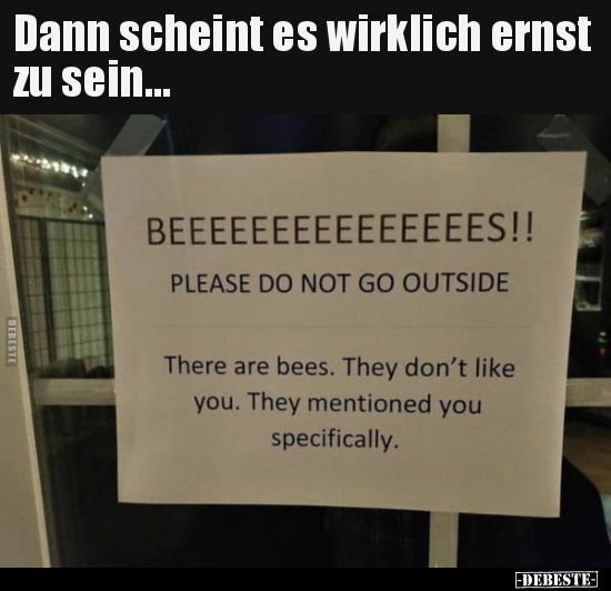 Dann scheint es wirklich ernst zu sein... - Lustige Bilder | DEBESTE.de