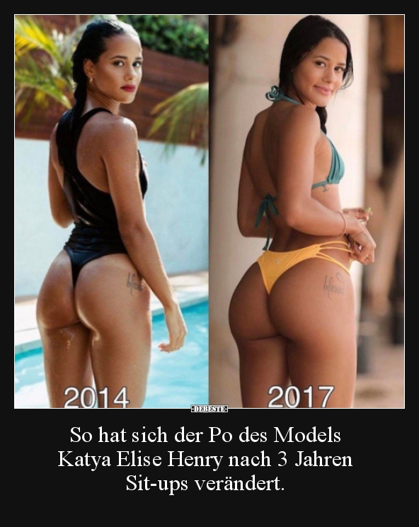 So hat sich der Po des Models Katya Elise Henry nach.. - Lustige Bilder | DEBESTE.de