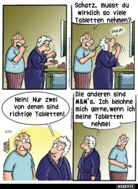 Schatz, musst du wirklich so viele Tabletten nehmen?.. - Lustige Bilder | DEBESTE.de