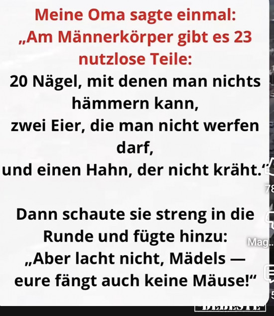 Oma hatte Recht - Lustige Bilder | DEBESTE.de