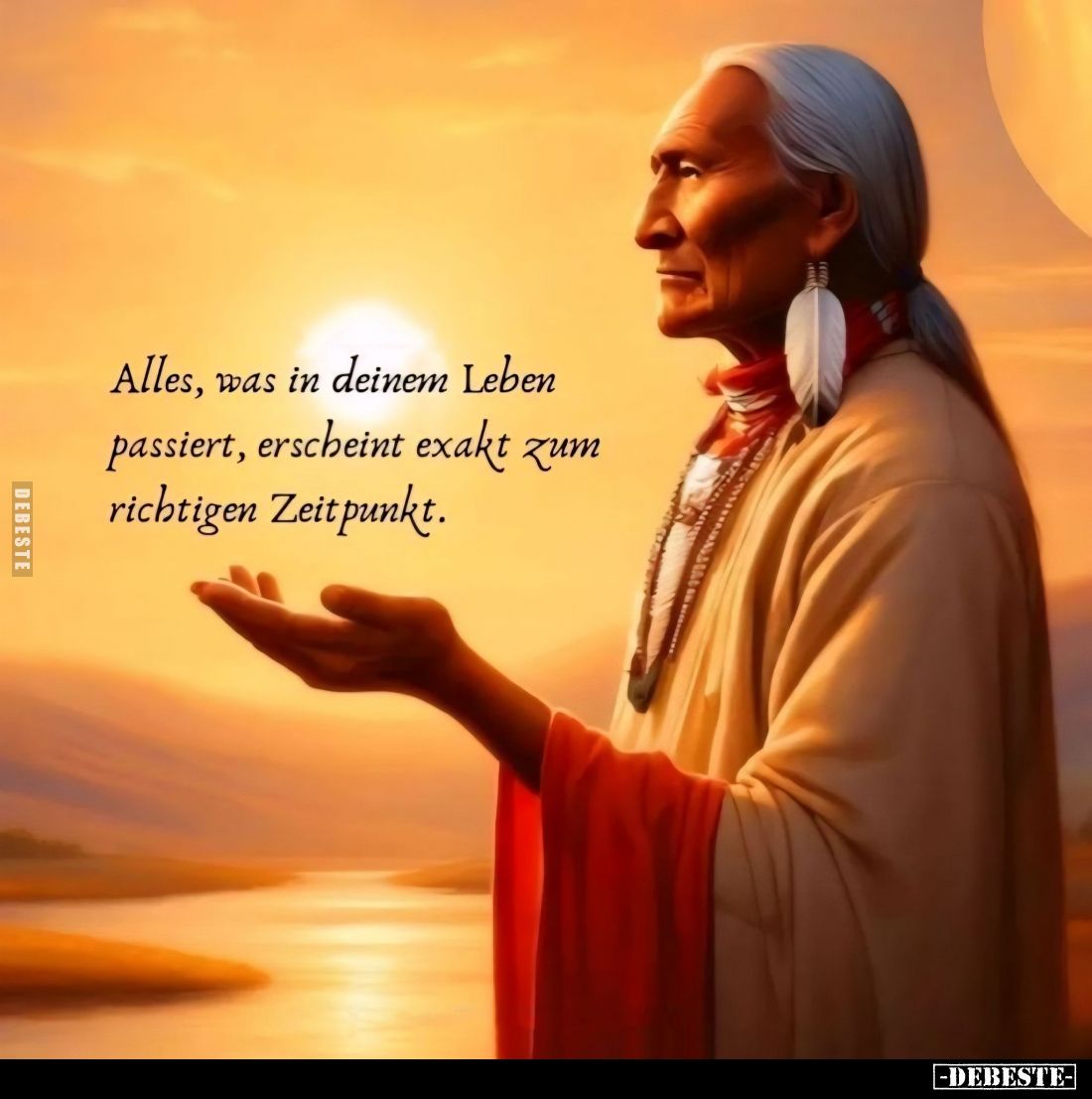 Alles, was in deinem Leben passiert, erscheint exakt zum richtigen Zeitpunkt.