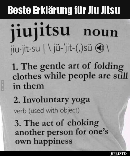 Beste Erklärung für Jiu Jitsu..