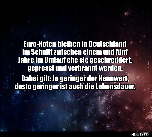 Euro-Noten bleiben in Deutschland im Schnitt zwischen.. - Lustige Bilder | DEBESTE.de