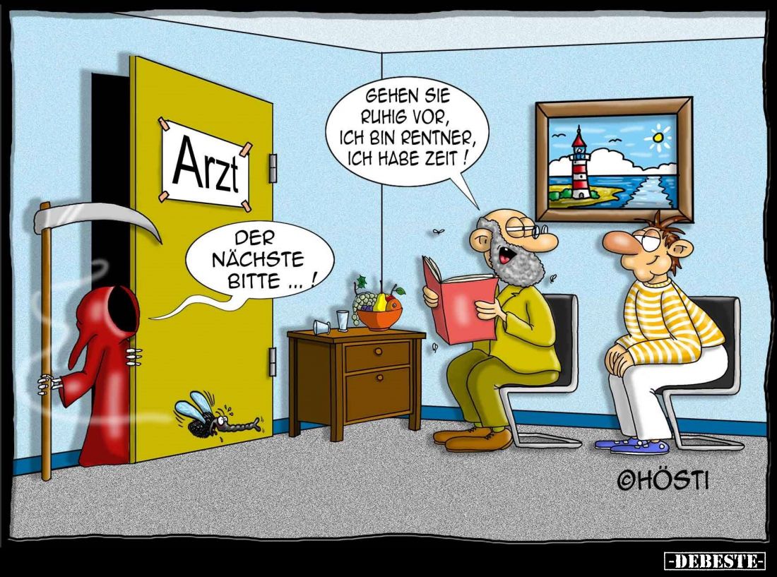 Der nächste bitte... - Gehen sie ruhig vor, ich bin Rentner, ich habe Zeit!