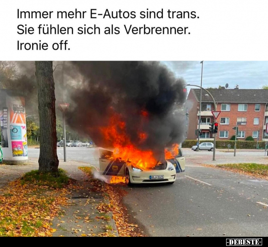 Immer mehr E-Autos sind trans.. - Lustige Bilder | DEBESTE.de