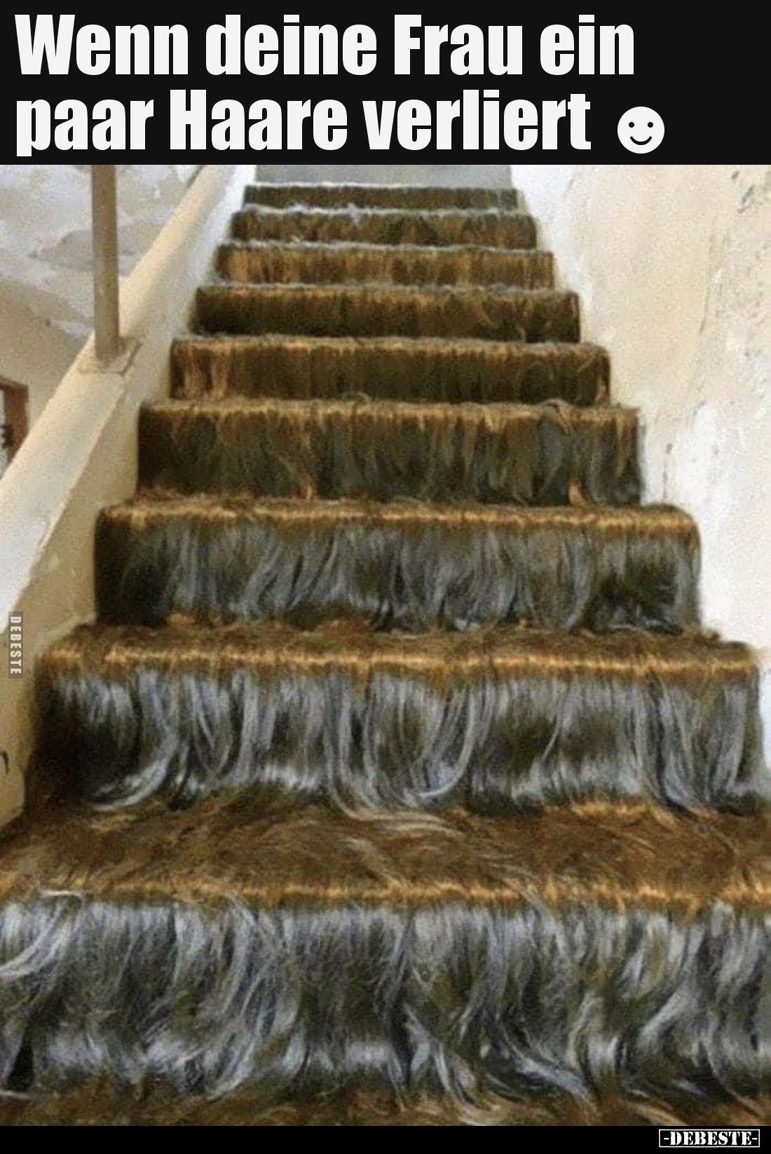 Wenn deine Frau ein paar Haare verliert.