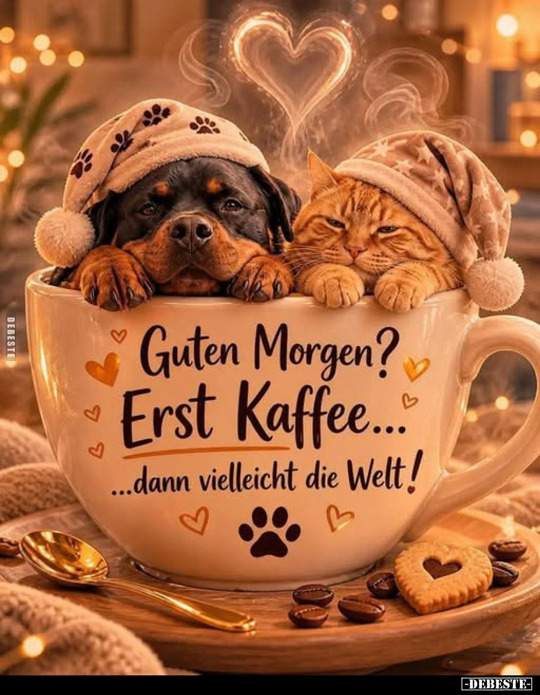 Guten Morgen? Erst Kaffee... ...dann vielleicht die Welt!
