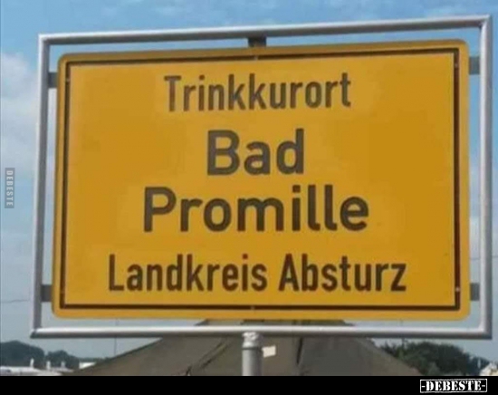 Trinkkurort Bad Promille.. - Lustige Bilder | DEBESTE.de