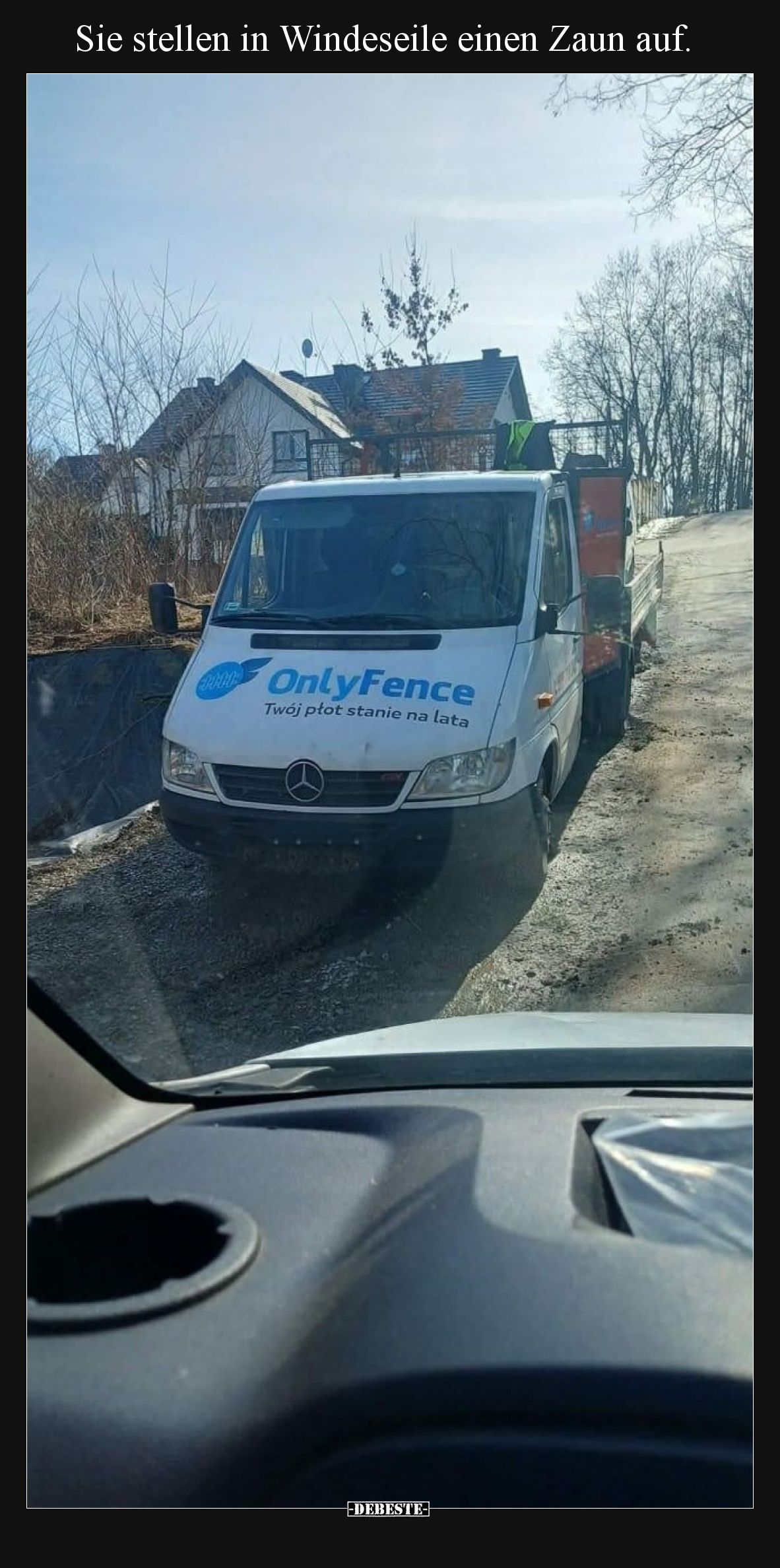 Sie stellen in Windeseile einen Zaun auf... - Lustige Bilder | DEBESTE.de