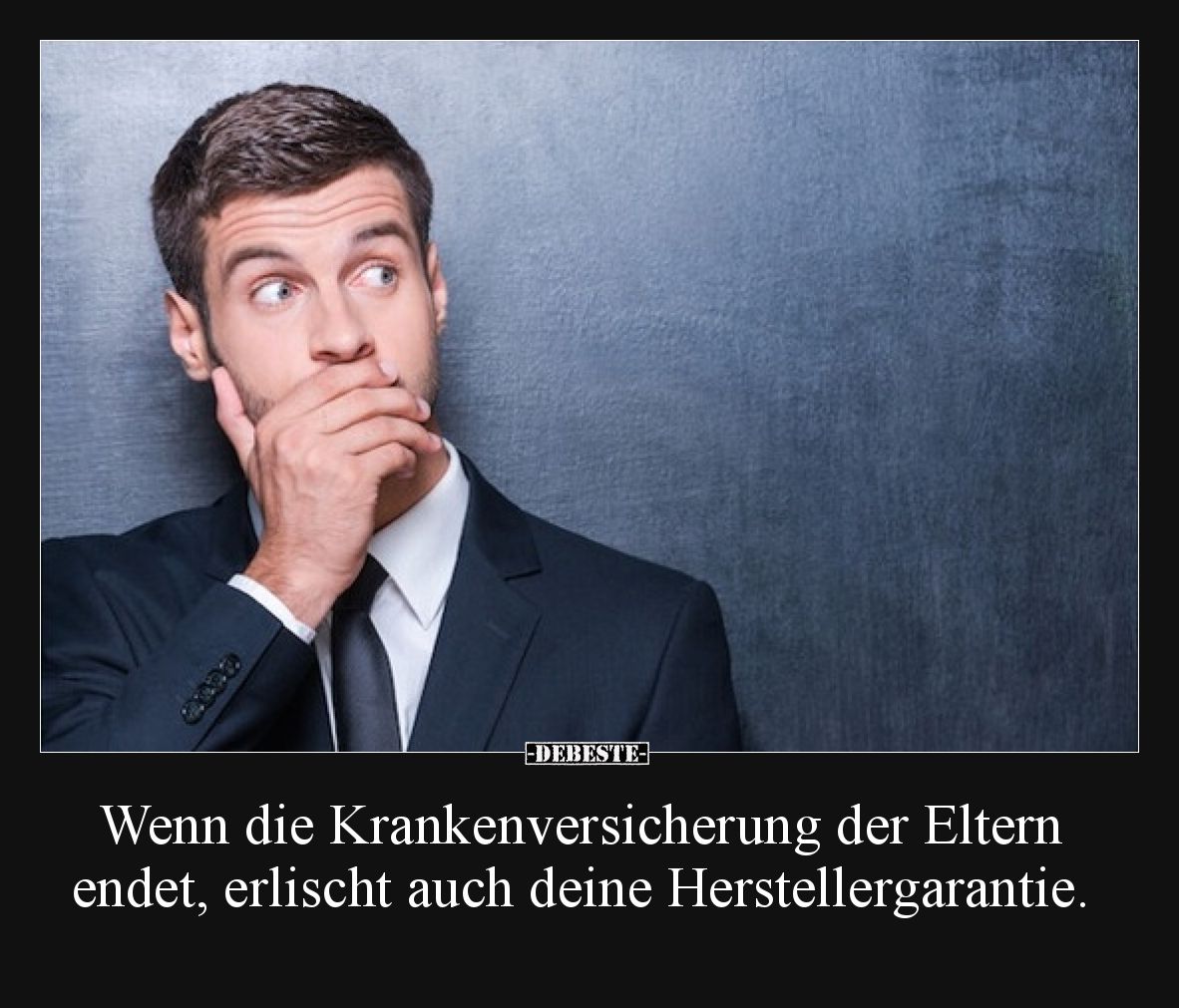 Wenn die Krankenversicherung der Eltern endet, erlischt auch deine Herstellergarantie.