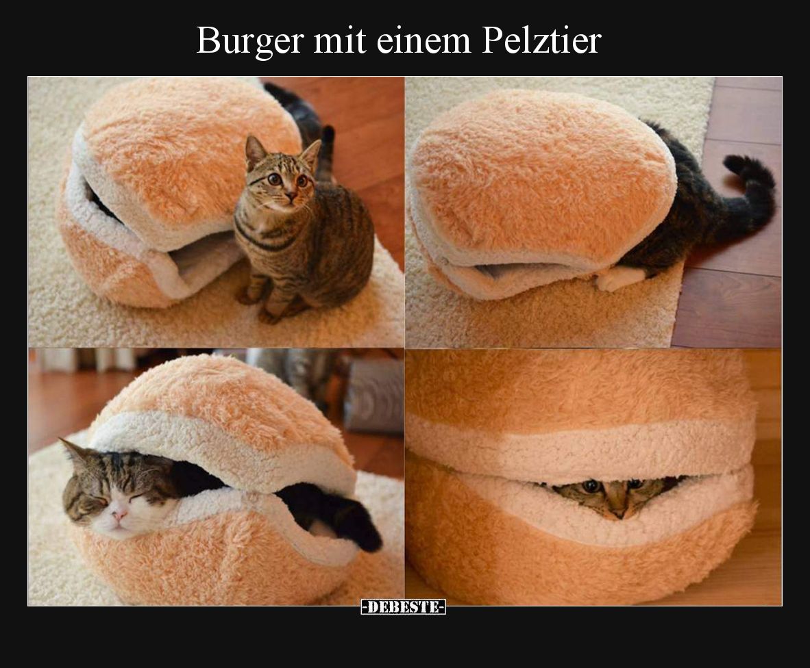 Burger mit einem Pelztier