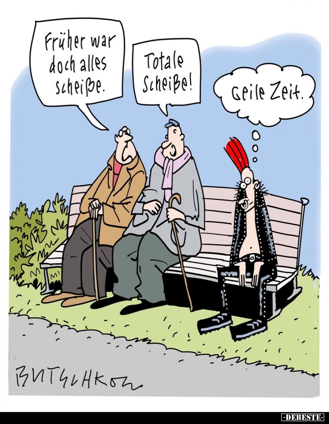 Früher war doch alles Scheiße.
-
Totale Scheiße!
-
Geile Zeit.