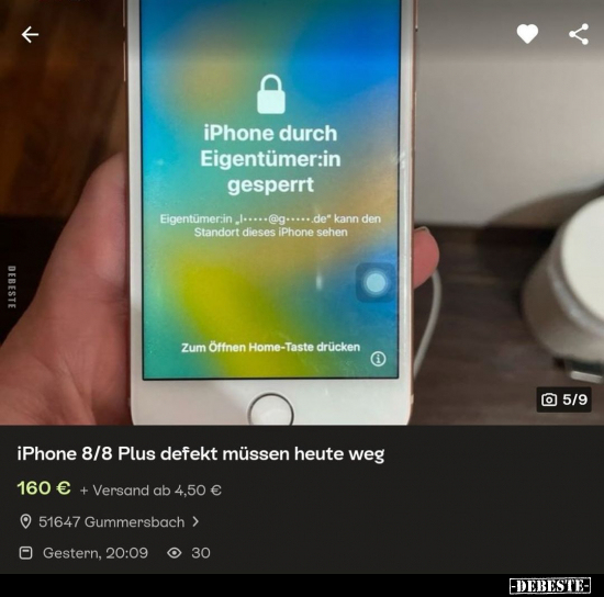 IPhone 8/8 Plus defekt müssen heute weg.. - Lustige Bilder | DEBESTE.de