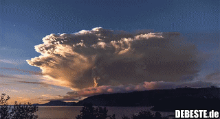 Schönes Schauspiel - Calbuco Vulkan in Chile..