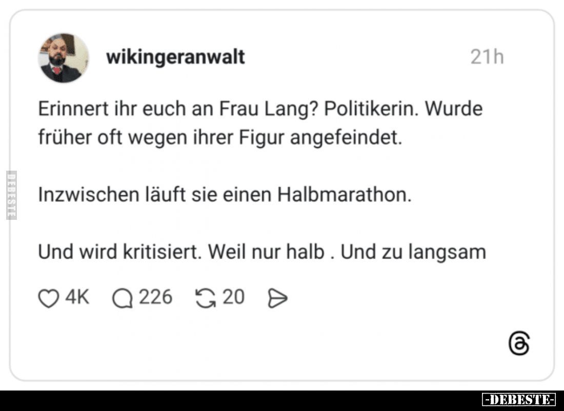 Erinnert ihr euch an Frau Lang? Politikerin. Wurde früher.. - Lustige Bilder | DEBESTE.de