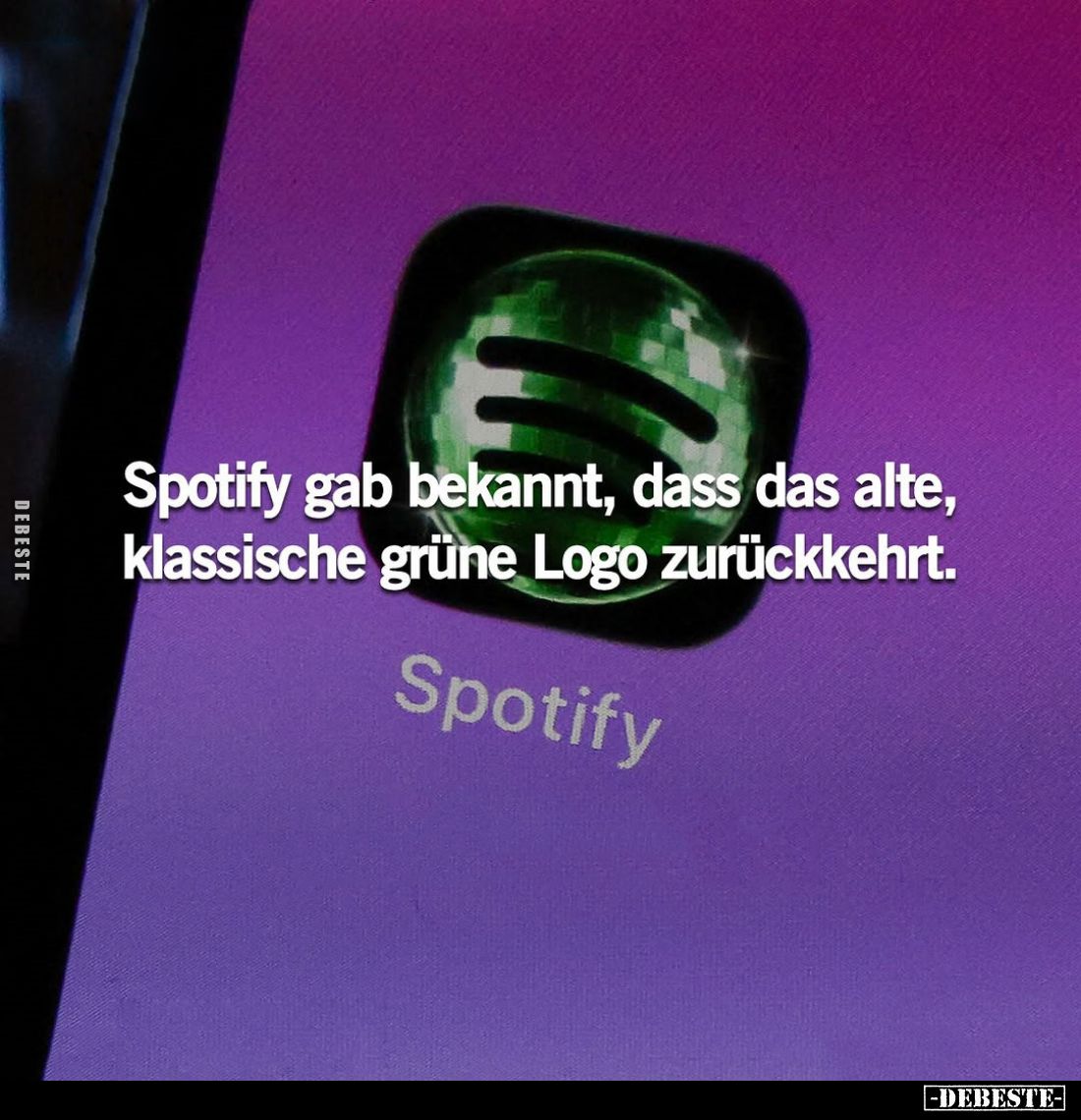 Spotify gab bekannt, dass das alte, klassische grüne Logo zurückkehrt.