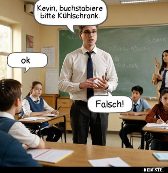 Kevin, buchstabiere bitte Kühlschrank.. - Lustige Bilder | DEBESTE.de