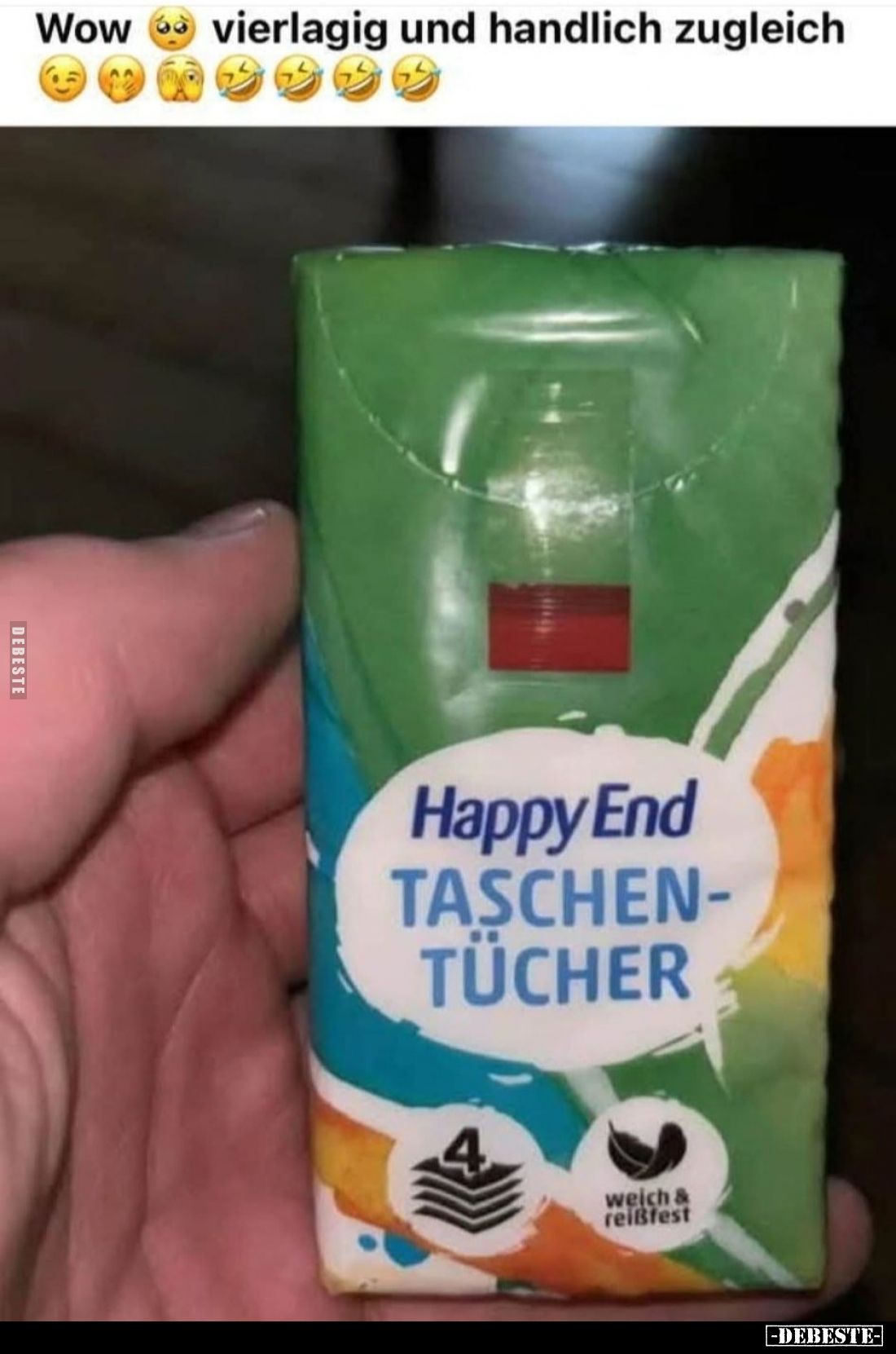 Wow vierlagig und handlich zugleich.