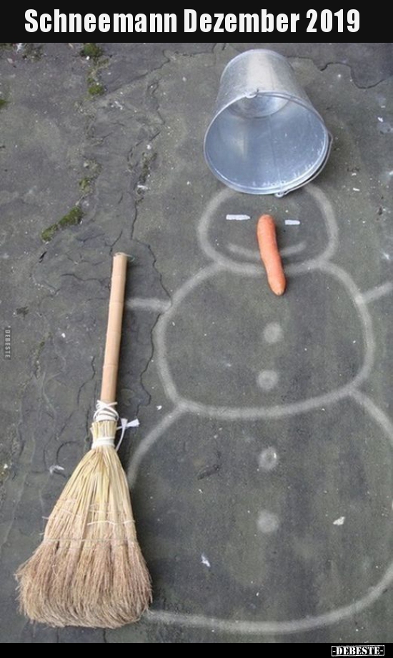 Schneemann Dezember 2019..