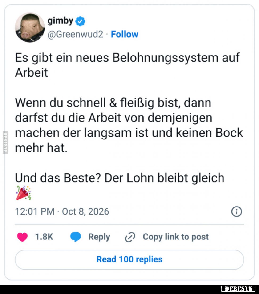 Es gibt ein neues Belohnungssystem auf Arbeit... - Lustige Bilder | DEBESTE.de