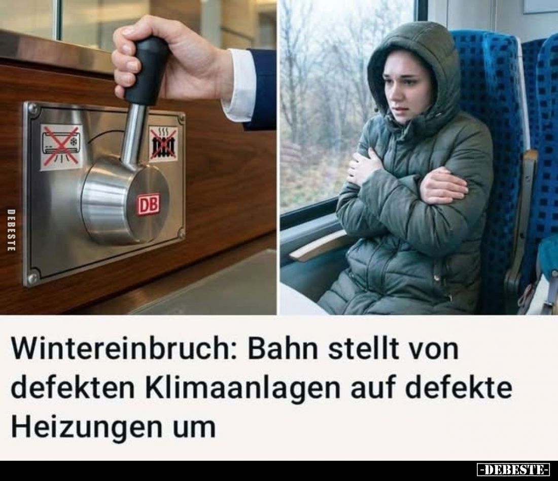 Wintereinbruch: Bahn stellt von defekten Klimaanlagen auf defekte Heizungen um
