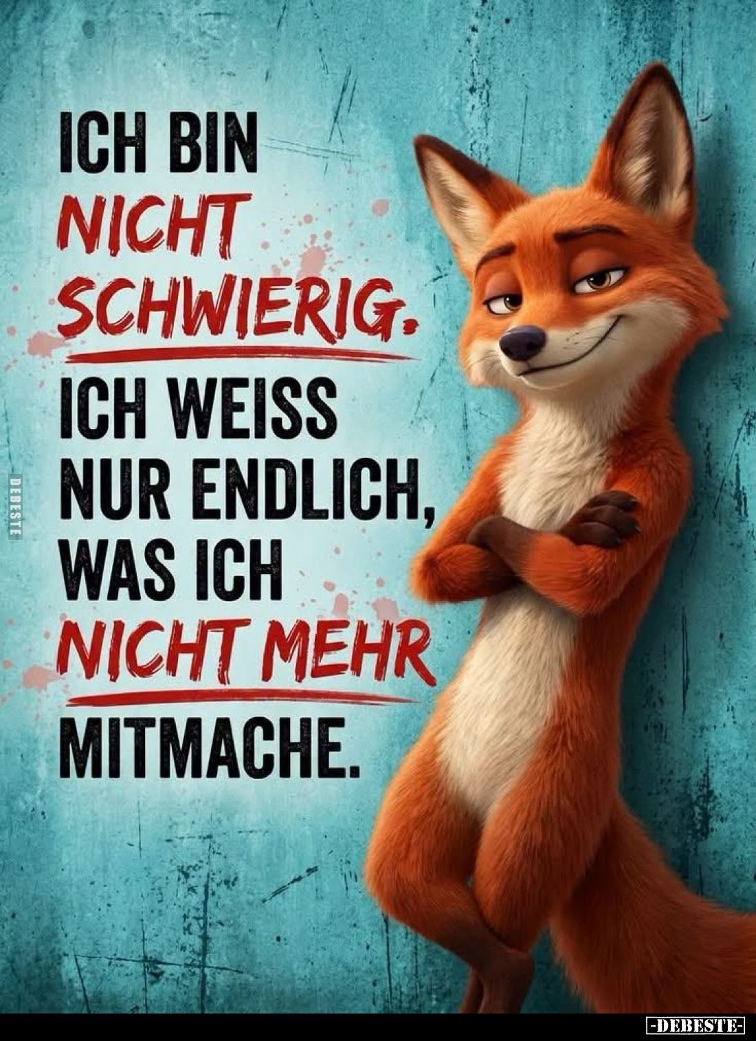 Ich bin nicht schwierig.
Ich weiß nur endlich, was ich nicht mehr mitmache.