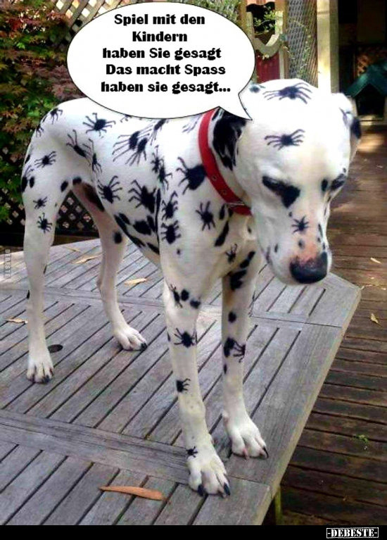 Spiel mit den Kindern haben Sie gesagt...