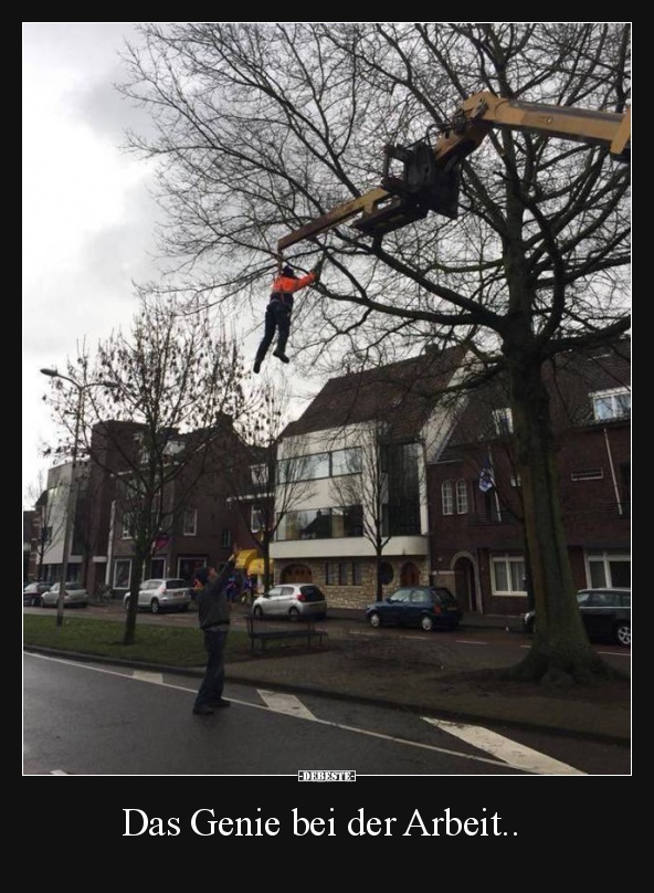 Das Genie bei der Arbeit..