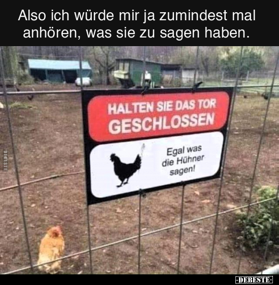 Also ich würde mir ja zumindest mal anhören, was sie zu sagen haben.