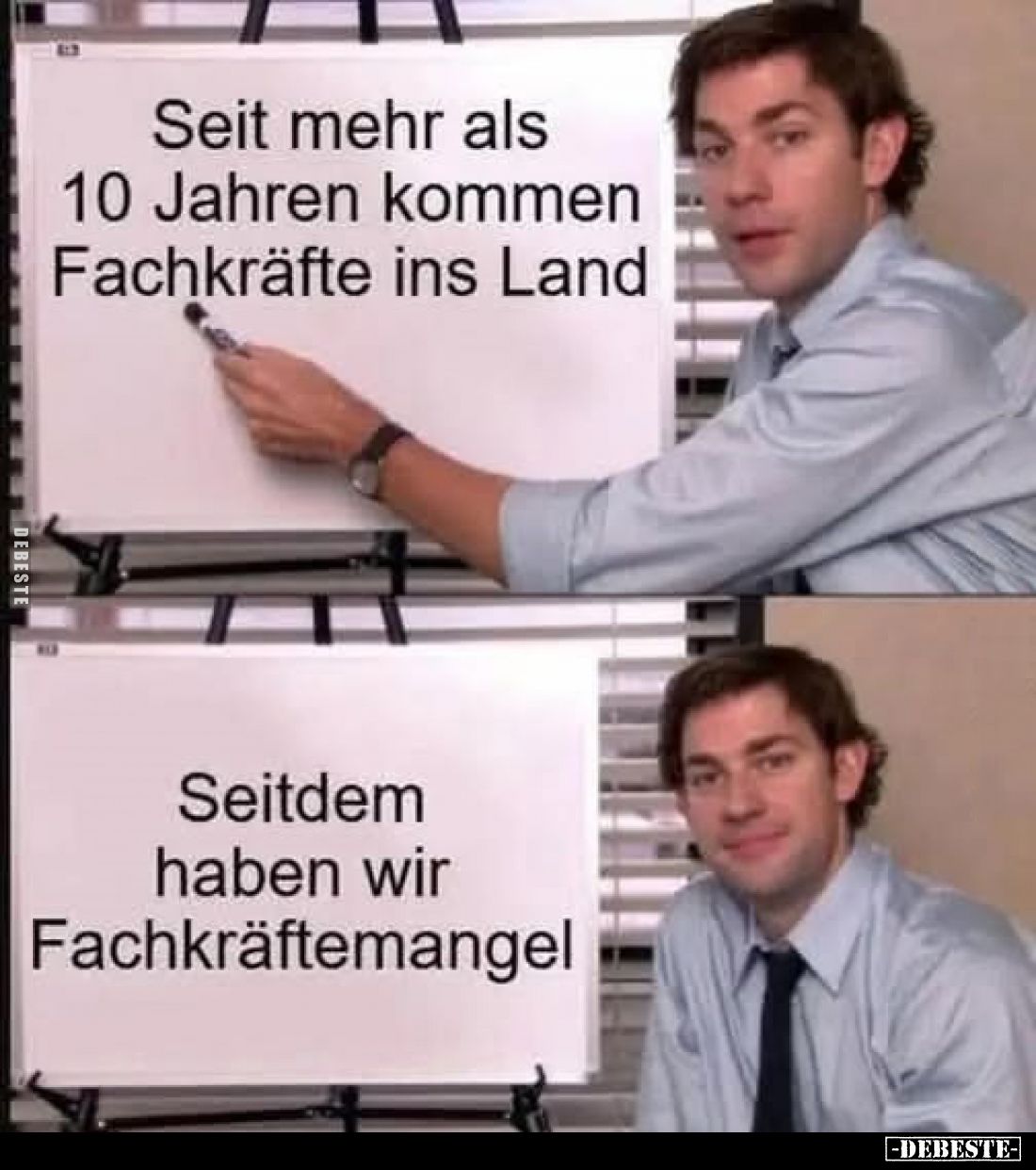 Seit mehr als 10 Jahren kommen Fachkräfte ins Land
-
Seitdem haben wir Fachkräftemangel
