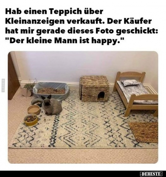 Hab einen Teppich über Kleinanzeigen verkauft.. - Lustige Bilder | DEBESTE.de