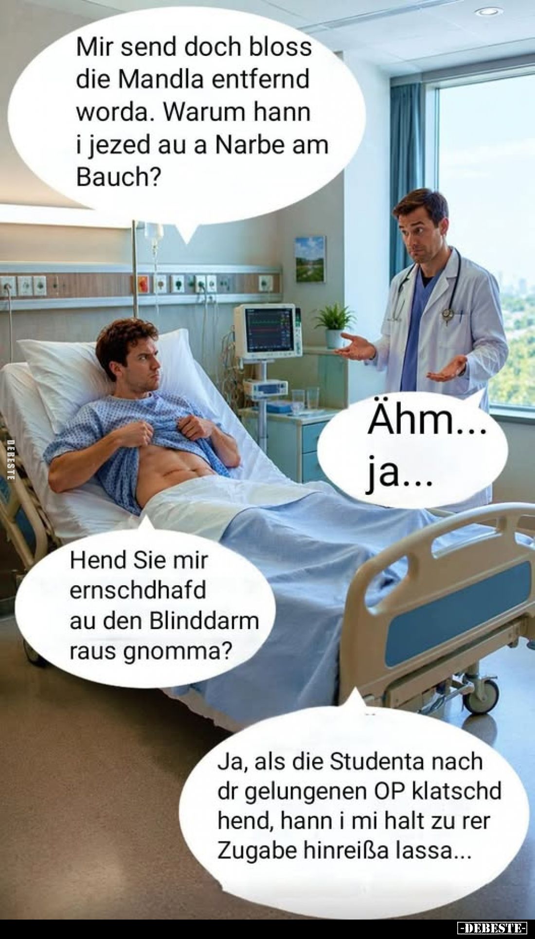 Mir send doch bloss die Mandla entfernt worda.. - Lustige Bilder | DEBESTE.de