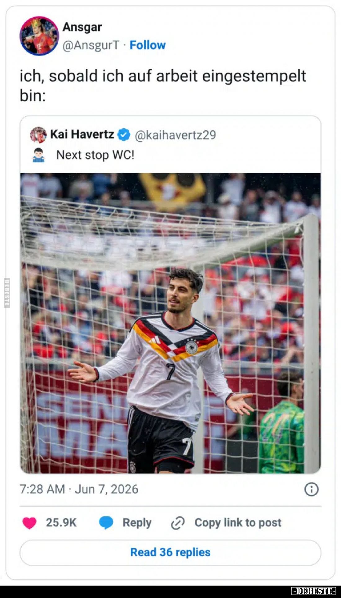 ich, sobald ich auf arbeit eingestempelt bin:
Next stop WC!