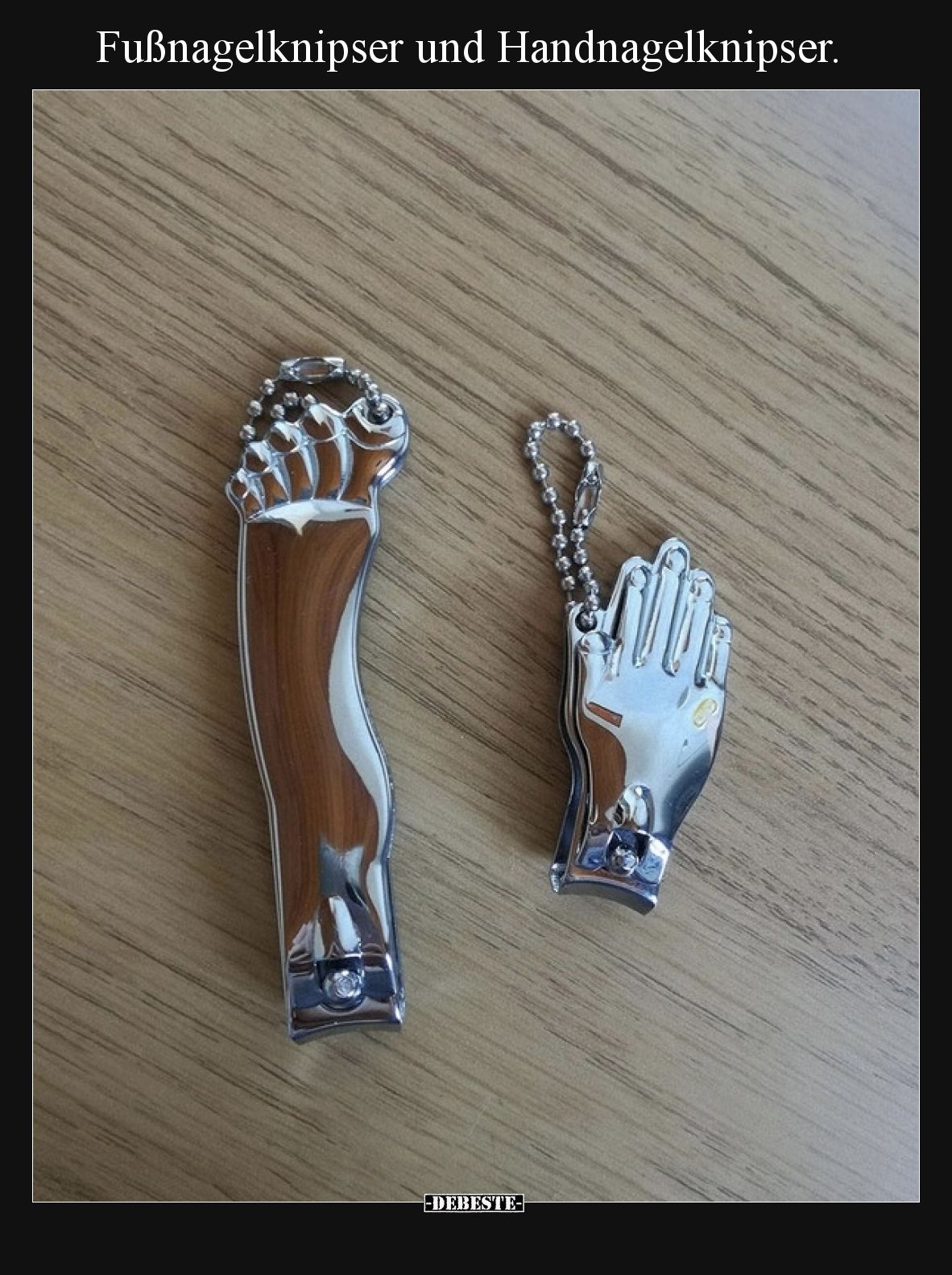 Fußnagelknipser und Handnagelknipser