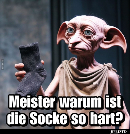 Meister warum ist die Socke so hart?.. - Lustige Bilder | DEBESTE.de
