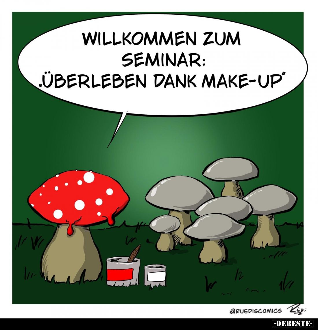 Willkommen zum Seminar: "Überleben dank Make-up"