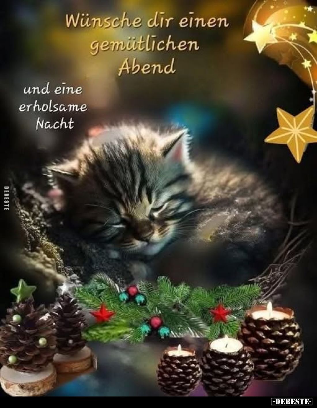Wünsche dir einen gemütlichen Abend
und eine erholsame Nacht